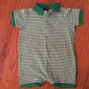 Ralph Lauren baby polo onesie bodysuit romper.